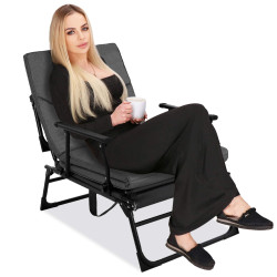 Záhradné kreslo SPRINGOS VERANO šedé