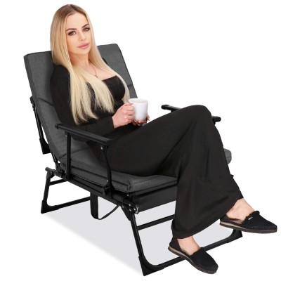 Záhradné kreslo SPRINGOS VERANO šedé