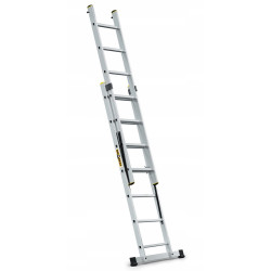 Hliníkový rebrík 2x7 priečok dvojdielny DRABEST DW2-7 PRO