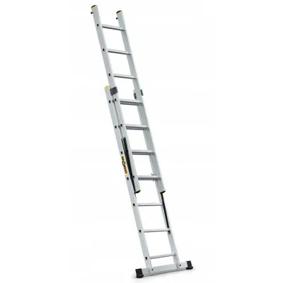 Hliníkový rebrík 2x7 priečok dvojdielny DRABEST DW2-7 PRO
