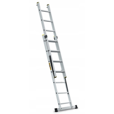Hliníkový rebrík 2x7 priečok dvojdielny DRABEST DW2-7 PRO