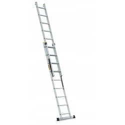 Hliníkový rebrík 2x9 priečok dvojdielny DRABEST DW2-9 PRO