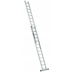 Hliníkový rebrík 2x13 priečok dvojdielny DRABEST DW2-13 PRO