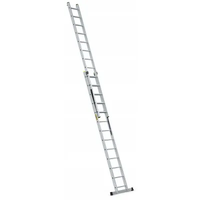 Hliníkový rebrík 2x13 priečok dvojdielny DRABEST DW2-13 PRO