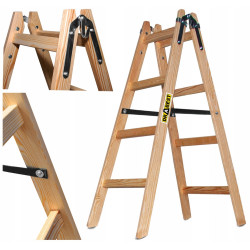 Drevené maliarske štafle 2x4 stupne obojstranné DRABEST DREW 2x4 PRO