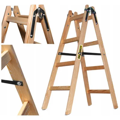 Drevené maliarske štafle 2x4 stupne obojstranné DRABEST DREW 2x4 PRO