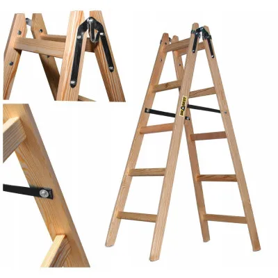 Drevené maliarske štafle 2x5 stupňov obojstranné DRABEST DREW 2x5 PRO