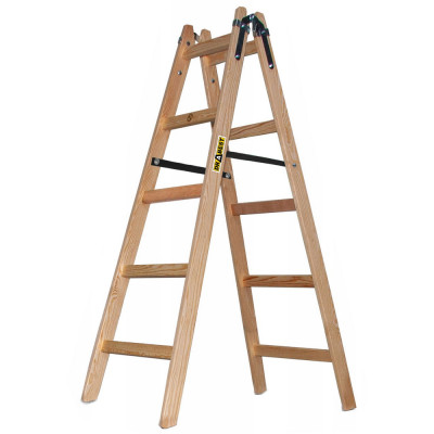 Drevené maliarske štafle 2x5 stupňov obojstranné DRABEST DREW 2x5 PRO