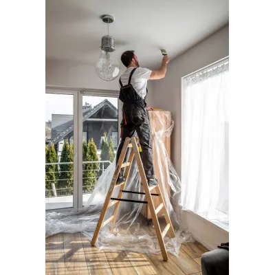 Drevené maliarske štafle 2x5 stupňov obojstranné DRABEST DREW 2x5 PRO