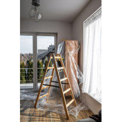 Drevené maliarske štafle 2x5 stupňov obojstranné DRABEST DREW 2x5 PRO