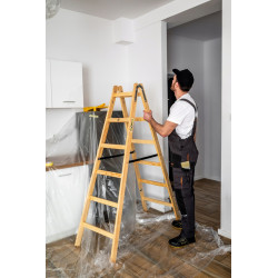 Drevené maliarske štafle 2x6 stupňov obojstranné DRABEST DREW 2x6 PRO