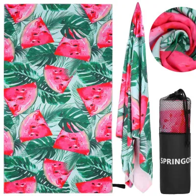 Rýchloschnúci uterák 180x90 cm SPRINGOS MENORCA melón