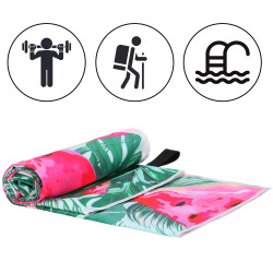 Rýchloschnúci uterák 180x90 cm SPRINGOS MENORCA melón