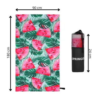 Rýchloschnúci uterák 180x90 cm SPRINGOS MENORCA melón