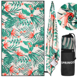 Rýchloschnúci uterák 180x90 cm SPRINGOS MENORCA kvety