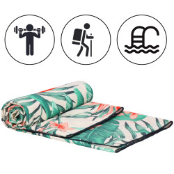 Rýchloschnúci uterák 180x90 cm SPRINGOS MENORCA kvety