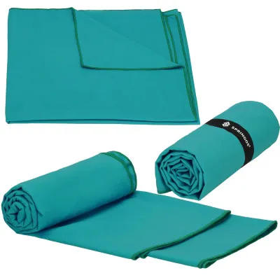 Rýchloschnúci uterák 180x90 cm SPRINGOS MENORCA tyrkysový