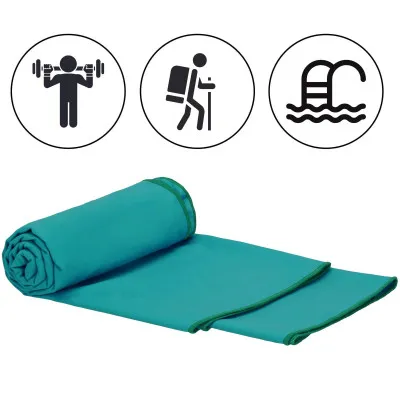 Rýchloschnúci uterák 180x90 cm SPRINGOS MENORCA tyrkysový