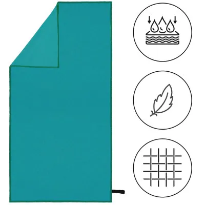 Rýchloschnúci uterák 180x90 cm SPRINGOS MENORCA tyrkysový