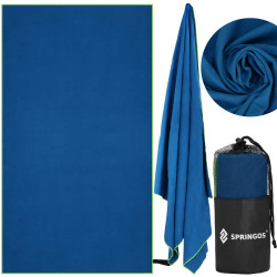 Rýchloschnúci uterák 180x90 cm SPRINGOS MENORCA tmavo modrý