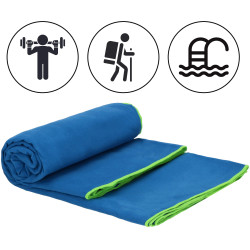 Rýchloschnúci uterák 180x90 cm SPRINGOS MENORCA tmavo modrý