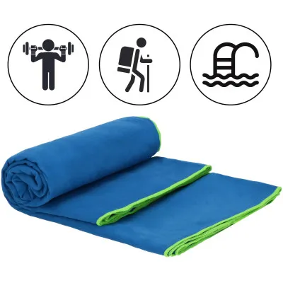 Rýchloschnúci uterák 180x90 cm SPRINGOS MENORCA tmavo modrý