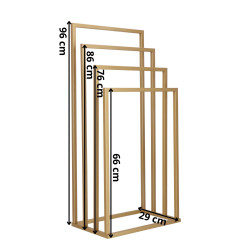 Držiak na uteráky SPRINGOS SOMA 4 zlatý