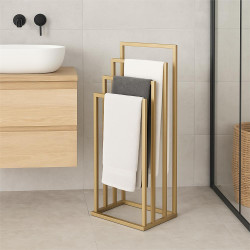 Držiak na uteráky SPRINGOS SOMA 4 zlatý