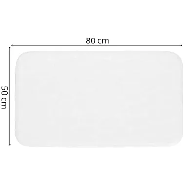 Kúpeľňová predložka 80x50 cm SPRINGOS LAVEA biela