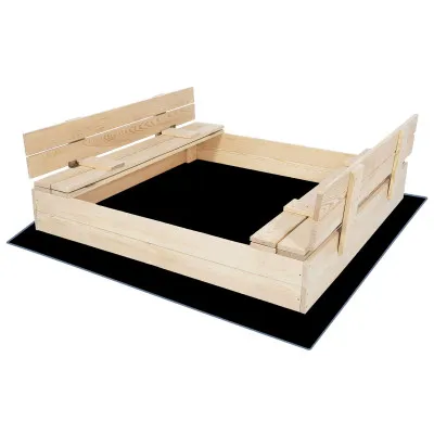 Detské pieskovisko s krytom 120x120 cm SPRINGOS ZUZA 120N + podložka