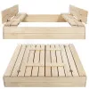Detské pieskovisko s krytom 120x120 cm SPRINGOS ZUZA 120N + podložka
