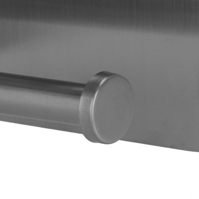 Držiak na toaletný papier s poličkou SPRINGOS HA5200 strieborný