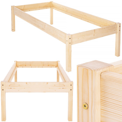 Drevená posteľ 90x200 cm SPRINGOS LORETO prírodná