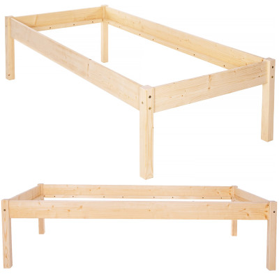 Drevená posteľ 90x200 cm SPRINGOS LORETO prírodná