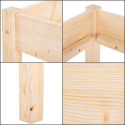 Drevená posteľ 90x200 cm SPRINGOS LORETO prírodná