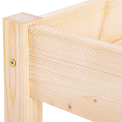 Drevená posteľ 90x200 cm SPRINGOS LORETO prírodná