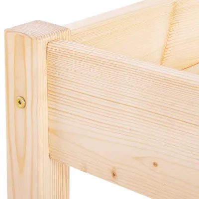 Drevená posteľ 90x200 cm SPRINGOS LORETO prírodná