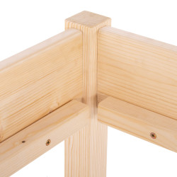 Drevená posteľ 90x200 cm SPRINGOS LORETO prírodná