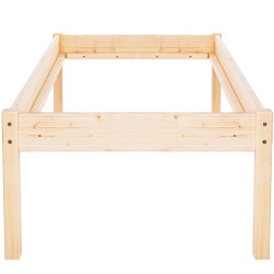 Drevená posteľ 90x200 cm SPRINGOS LORETO prírodná