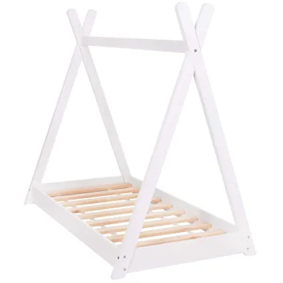 Detská teepee posteľ SPRINGOS TIPI biela