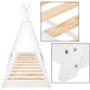 Detská teepee posteľ SPRINGOS TIPI biela