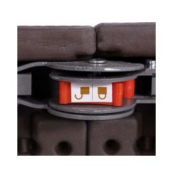 Skladací cateringový stôl 180x74 cm SPRINGOS RAUT GF0055 hnedý