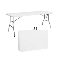 Cateringový stôl skladací 240x75 cm SPRINGOS RAUT GF0050 biely