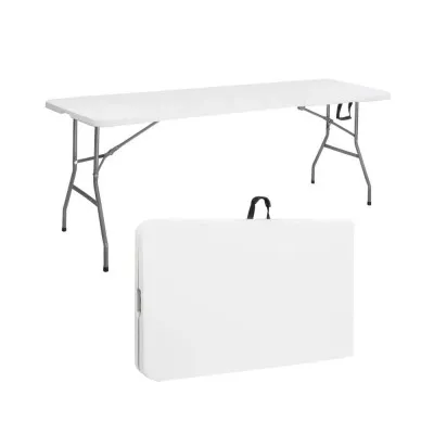 Cateringový stôl skladací 240x75 cm SPRINGOS RAUT GF0050 biely