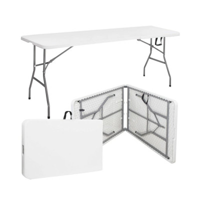 Cateringový stôl skladací 240x75 cm SPRINGOS RAUT GF0050 biely