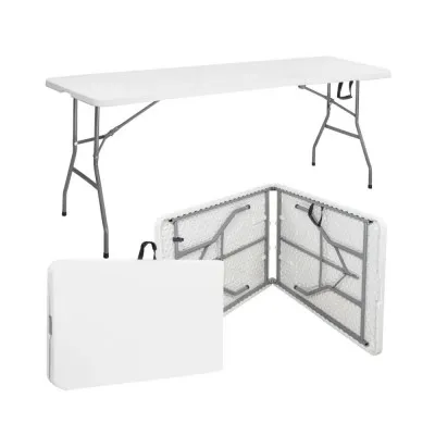 Cateringový stôl skladací 240x75 cm SPRINGOS RAUT GF0050 biely