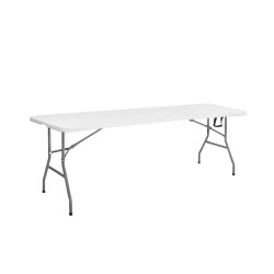 Cateringový stôl skladací 240x75 cm SPRINGOS RAUT GF0050 biely
