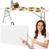 Cateringový stôl skladací 240x75 cm SPRINGOS RAUT GF0050 biely