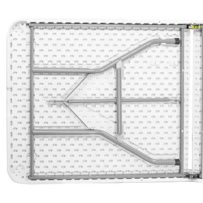 Skladací cateringový stôl 180x74 cm SPRINGOS RAUT GF0108 biely