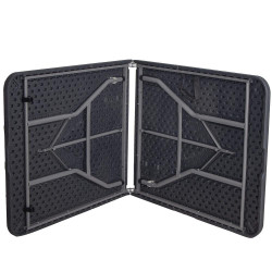 Cateringový stôl skladací 180x75 cm SPRINGOS RAUT GF0052 grafitový